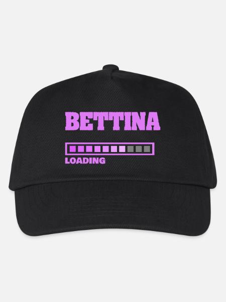 Bettina - Kinder Basecap - Schwarz
