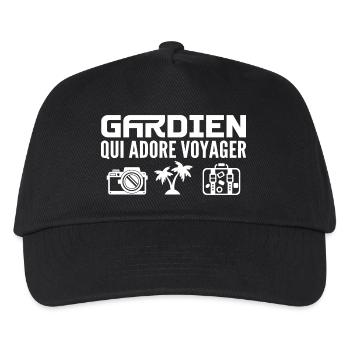 Voyageurs & Gardiens : Passion & Découverte - Casquette de baseball Enfant - noir - Devant