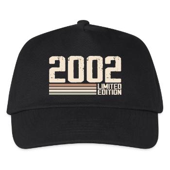 2002 Millésime 2002 Anniversaire 2002 Rétro 2002 - Casquette de baseball Enfant - noir - Devant