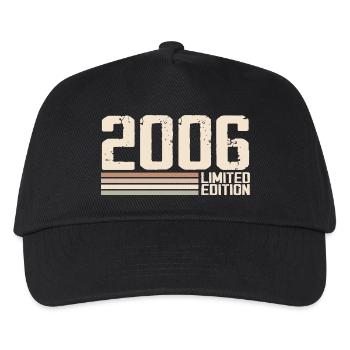 2006 Millésime 2006 Anniversaire 2006 Rétro 2006 - Casquette de baseball Enfant - noir - Devant
