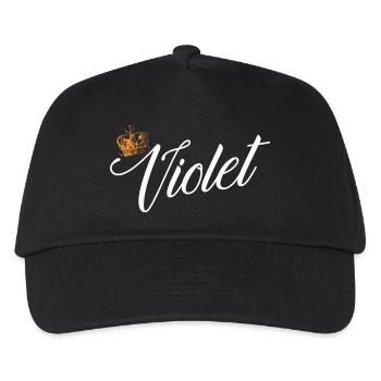 Violet Nom pour les femmes Enfants Tout-petits - Violet - Casquette de baseball Enfant - noir - Devant