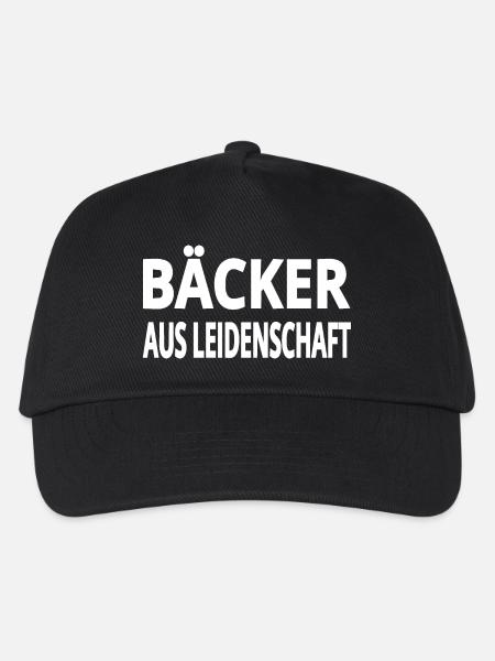 Bäcker - Kinder Basecap - Schwarz