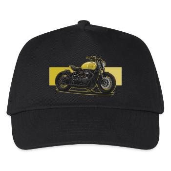 Bobber // Custom // Motorcycle - Kids’ Baseball Cap - black - Front