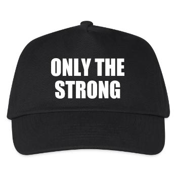 only the strong - Casquette de baseball Enfant - noir - Devant