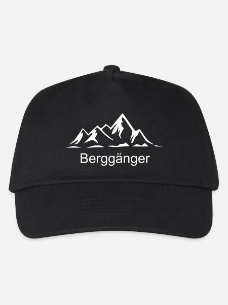 Berggänger, Berg - Kinder Basecap - Schwarz