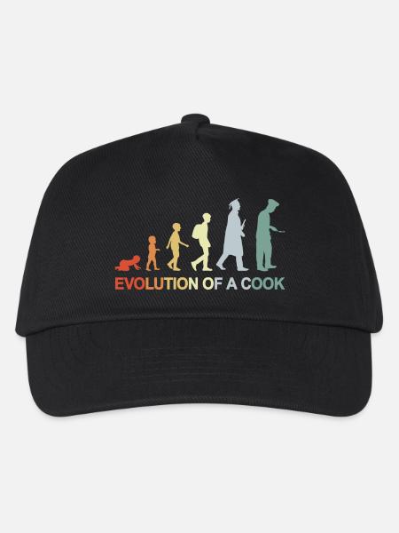Evolution Of A Cook - Kinder Basecap - Schwarz