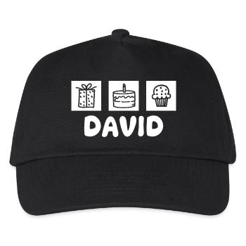 David - Kinder Basecap - Schwarz - Vorne