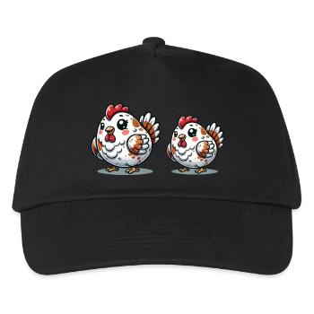 Chickens - Kids’ Baseball Cap - black - Front