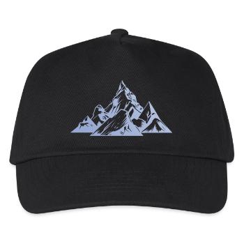 Berge Gipfel - Kinder Basecap - Schwarz - Vorne