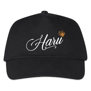 Haru Name für Frauen Kinder Kleinkinder - Haru Nachname - Kinder Basecap - Schwarz - Vorne