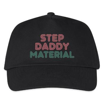 Step Daddy Material 14 - Kinder Basecap - Schwarz - Vorne