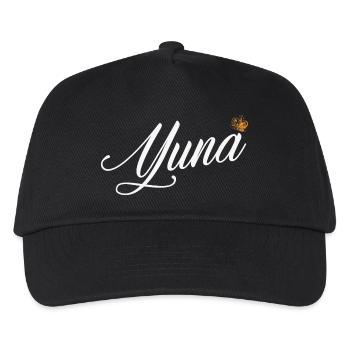 Yuna Name für Frauen Kinder Kleinkinder - Yuna Custom - Kinder Basecap - Schwarz - Vorne