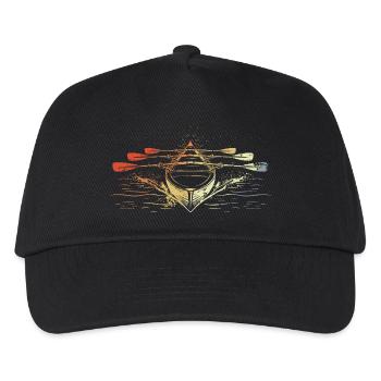 Racing Rowing Boat Vintage Look - Kids’ Baseball Cap - black - Front