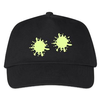 Splashes of paint - Kids’ Baseball Cap - black - Front