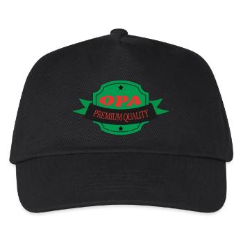OPA PREMIUM QUALITÄT - Kinder Basecap - Schwarz - Vorne