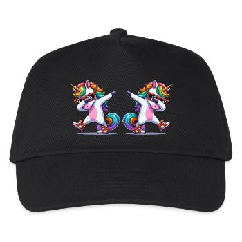 unicorn comic 2 - Kinder Basecap - Schwarz - Vorne