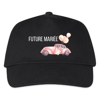 La future mariée - voiture mariage - Casquette de baseball Enfant - noir - Devant