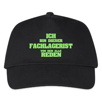 Beruf Fachlagerist - Kinder Basecap - Schwarz - Vorne