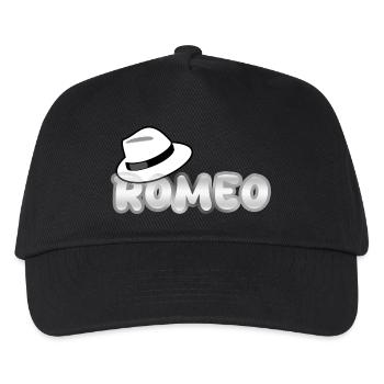 Romeo als Hut - Kinder Basecap - Schwarz - Vorne