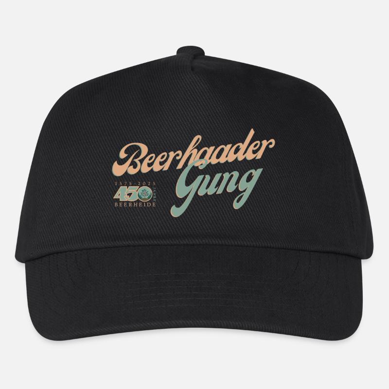 Beerhaader Gung - Kinder Basecap - Schwarz