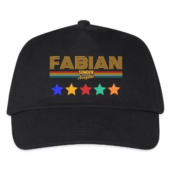 Fabian - Kinder Basecap - Schwarz - Vorne