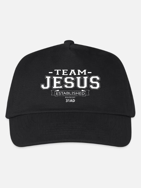 TEAM JESUS - Kinder Basecap - Schwarz