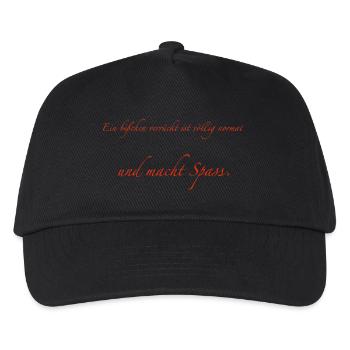 A little crazy is completely normal - Kids’ Baseball Cap - black - Front