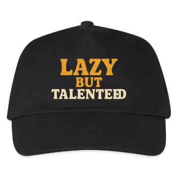 Lazy But Talented - Kids’ Baseball Cap - black - Front