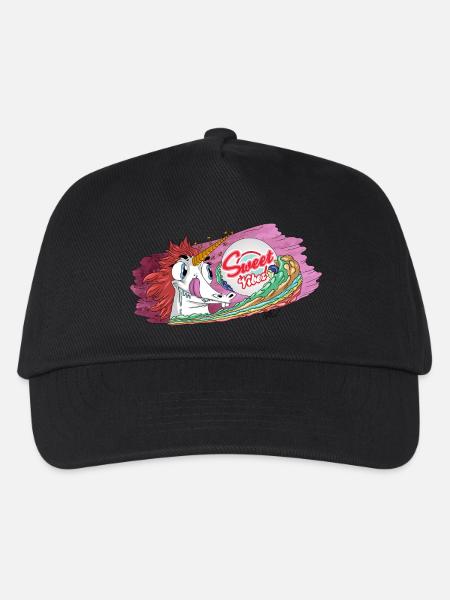 Sweet Vibez - Kinder Basecap - Schwarz