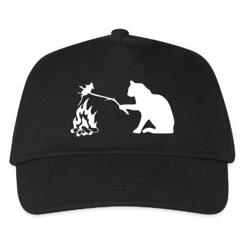 Silent Observer Cat by Campfire - Kids’ Baseball Cap - black - Front