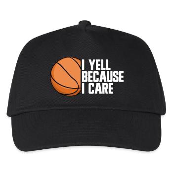 Basketball-Eltern-Basketball - Kinder Basecap - Schwarz - Vorne