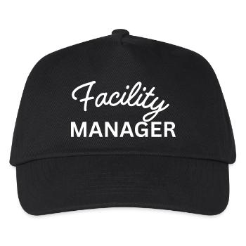 Gestionnaire d’installations - Casquette de baseball Enfant - noir - Devant