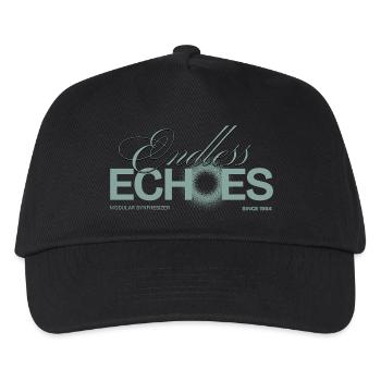 Synthesizer Modular Addicted Endless Echoes - Kids’ Baseball Cap - black - Front