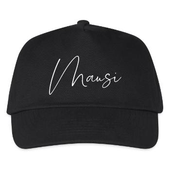 Mausi / Handwriting Design (White) - Kids’ Baseball Cap - black - Front
