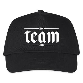 Team - Kids’ Baseball Cap - black - Front