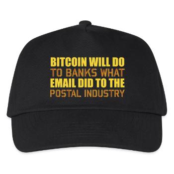 Industrie postale Bitcoin - Casquette de baseball Enfant - noir - Devant