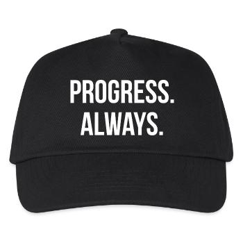 PROGRÈS. TOUJOURS. | Greyline Officiel - Casquette de baseball Enfant - noir - Devant