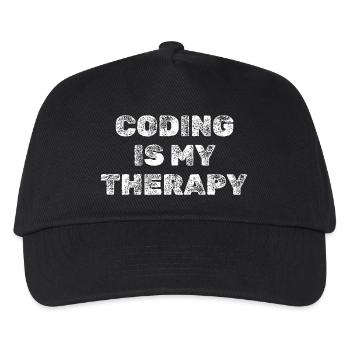 Le codage, c’est ma chemise de programmeur de thérapie - Casquette de baseball Enfant - noir - Devant