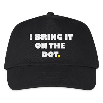 I bring it on the dot lustiges Denglisch - Kids’ Baseball Cap - black - Front