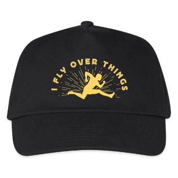 Track And Field Athletes I Fly Over Things - Kids’ Baseball Cap - black - Front