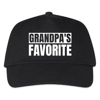 Favorite Grandchild Lustig I'm Grandpa's Favorite - Kids’ Baseball Cap - black - Front