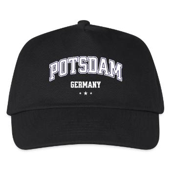 Potsdam Deutschland College Emblem - Kinder Basecap - Schwarz - Vorne