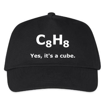 C8H8 Cuban Molecule Chemistry – Yes It's a Cube - Casquette de baseball Enfant - noir - Devant