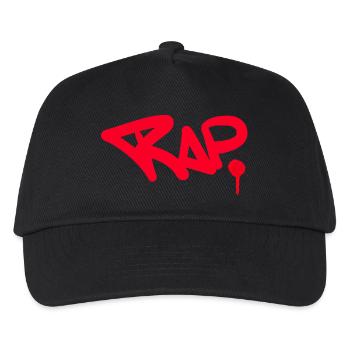 Conception de spray graffiti de rap pour fans - Casquette de baseball Enfant - noir - Devant