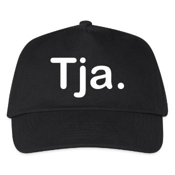 Tja. - Kinder Basecap - Schwarz - Vorne