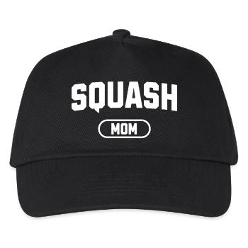 Squash Mom - Kinder Basecap - Schwarz - Vorne