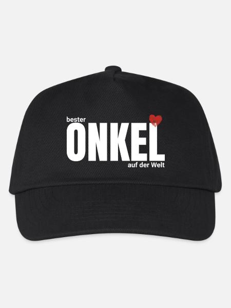 Bester Onkel der Welt – Großschrift - Kinder Basecap - Schwarz