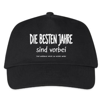 Die Besten Jahre Sind Vorbei - Kinder Basecap - Schwarz - Vorne