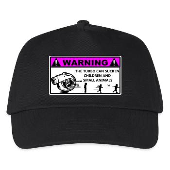 Turbo Warning Kids - Kinder Basecap - Schwarz - Vorne