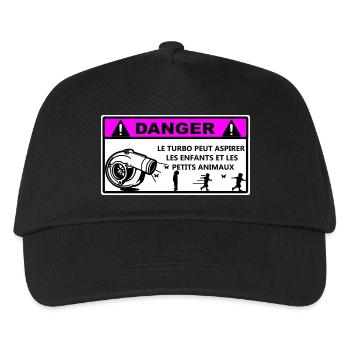 Danger - Casquette de baseball Enfant - noir - Devant